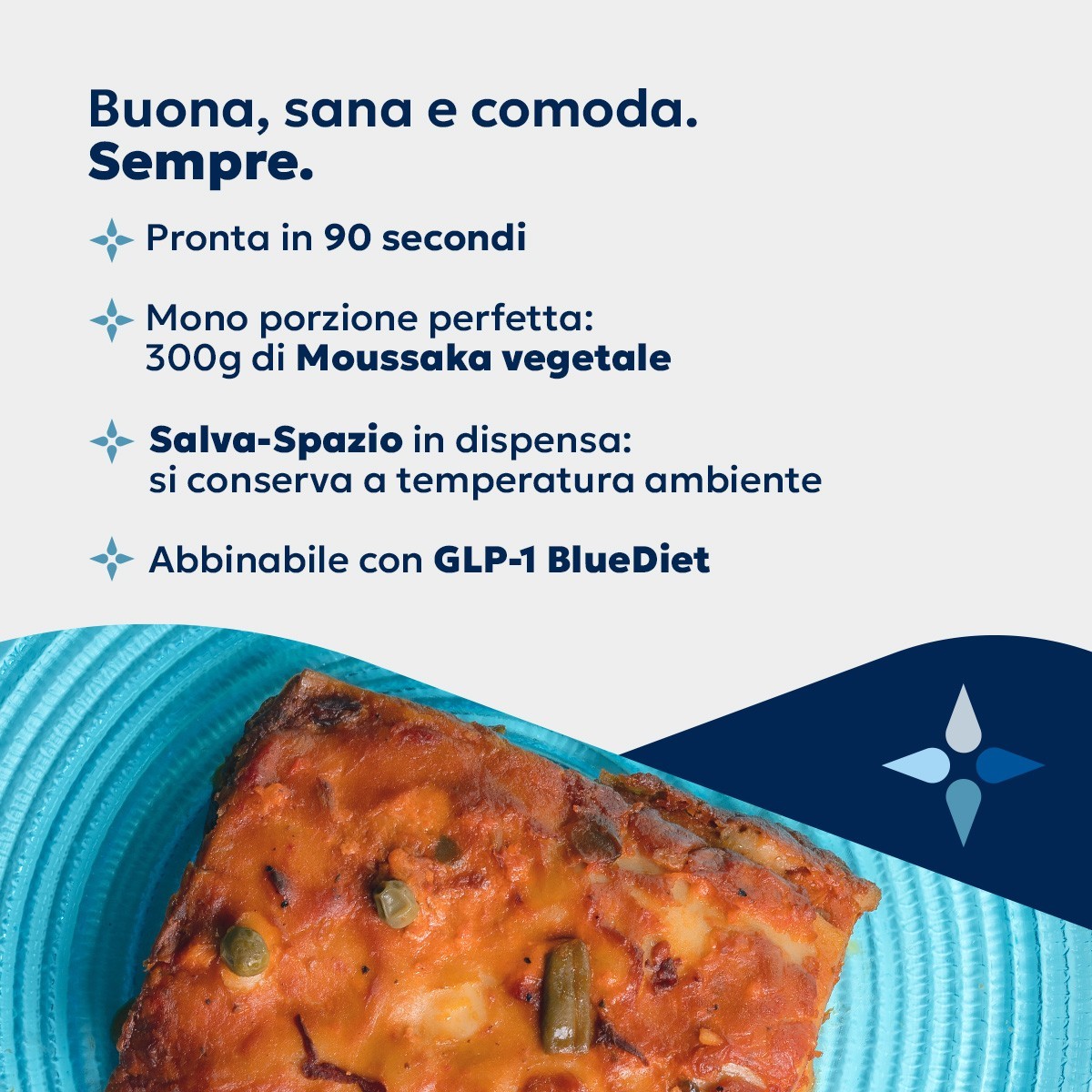 Moussaka di verdure Confezione da 300g | BlueDiet Shop